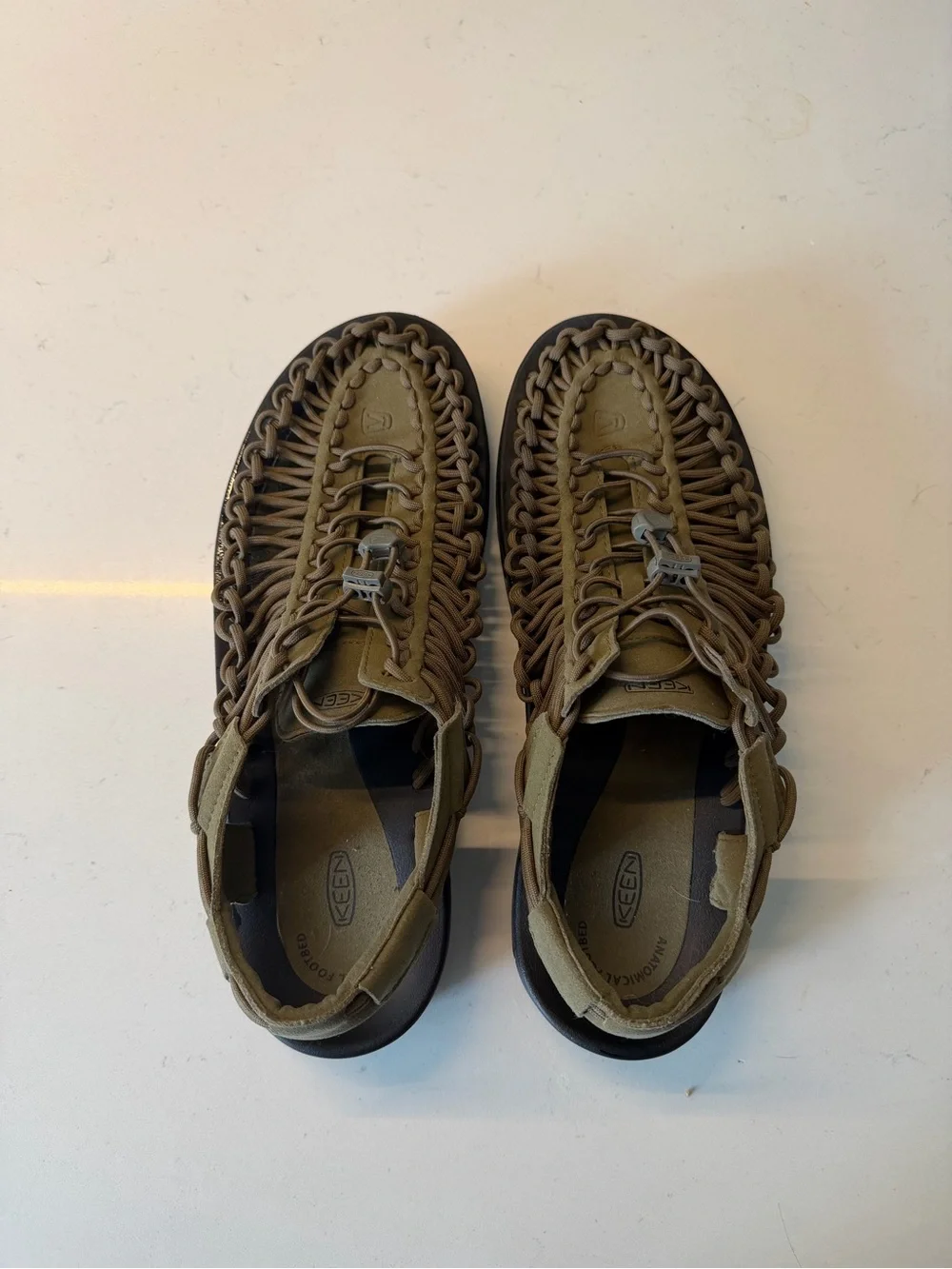 Keen UNEEK Men's Sandal in Olive Green and Brown